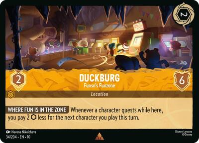 Duckburg - Funso's Funzone (Whispers in the Well) Near Mint Cold Foil