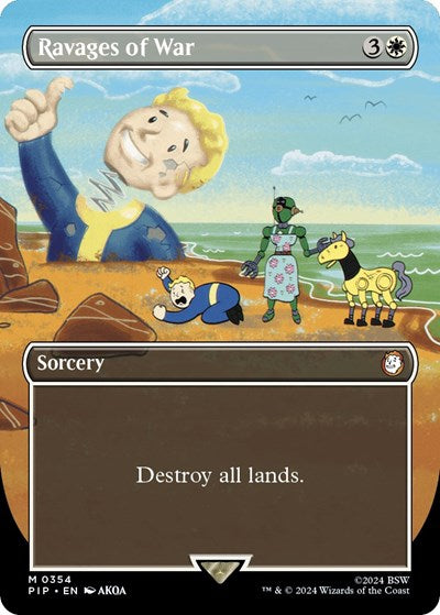 Ravages of War (Borderless) (Universes Beyond: Fallout) Near Mint
