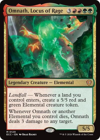 Omnath, Locus of Rage (Commander: Lorwyn Eclipsed) Near Mint