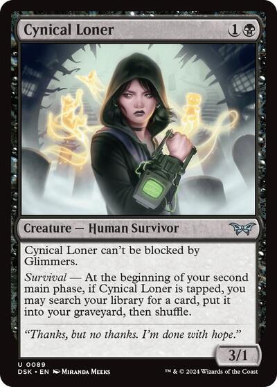 Cynical Loner (Duskmourn: House of Horror) Near Mint Foil