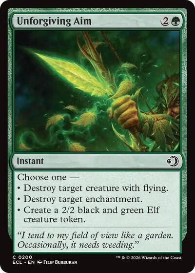 Unforgiving Aim (Lorwyn Eclipsed) Near Mint