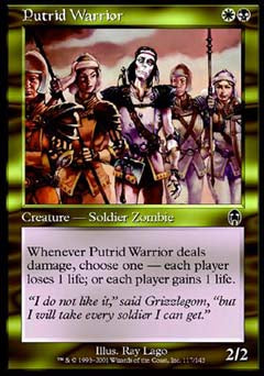 Putrid Warrior (Apocalypse) Near Mint