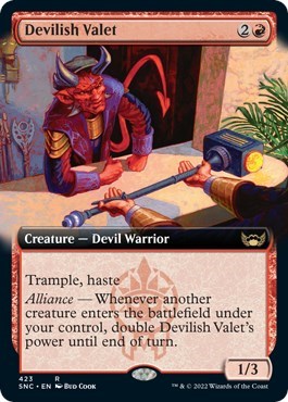 Devilish Valet (Extended Art) (Streets of New Capenna) Near Mint Foil