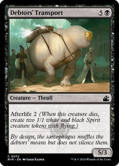 Debtors' Transport (Ravnica Remastered) Near Mint Foil
