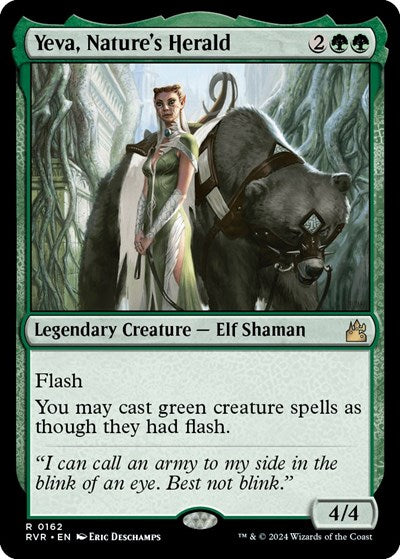 Yeva, Nature's Herald (Ravnica Remastered) Near Mint