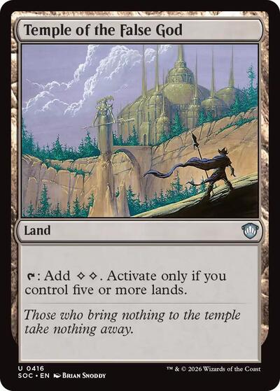 Temple of the False God (Commander: Secrets of Strixhaven) Near Mint