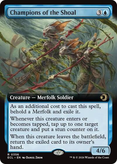 Champions of the Shoal (Extended Art) (Lorwyn Eclipsed) Near Mint