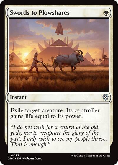 Swords to Plowshares (Commander: Aetherdrift) Near Mint
