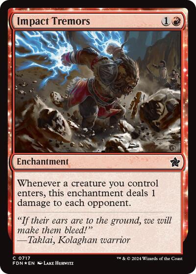 Impact Tremors (Foundations) Near Mint Foil