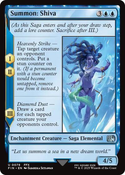 Summon: Shiva (Universes Beyond: FINAL FANTASY) Near Mint Foil