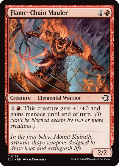 Flame-Chain Mauler (Lorwyn Eclipsed) Near Mint