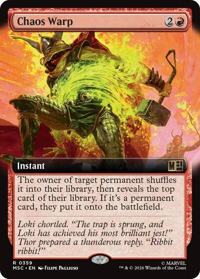 Chaos Warp (Extended Art) (Commander: Marvel Super Heroes) Near Mint