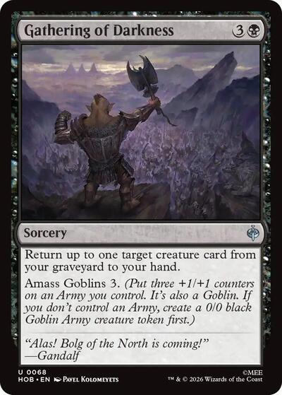 Gathering of Darkness (The Hobbit) Near Mint Foil