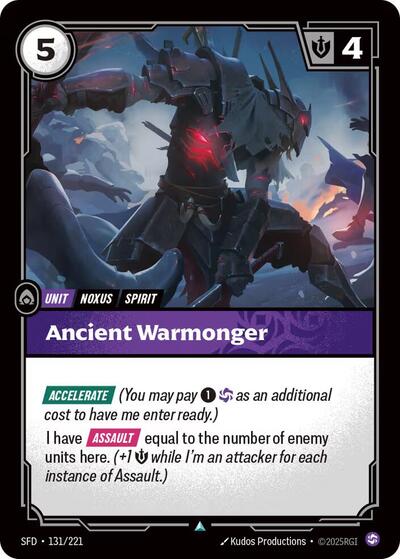 Ancient Warmonger (Spiritforged) Near Mint