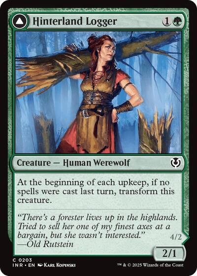 Hinterland Logger (Innistrad Remastered) Near Mint Foil