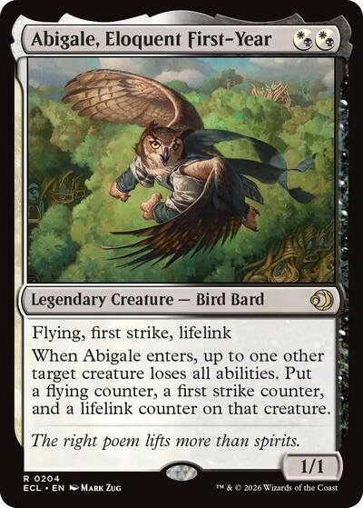 Abigale, Eloquent First-Year (Lorwyn Eclipsed) Near Mint
