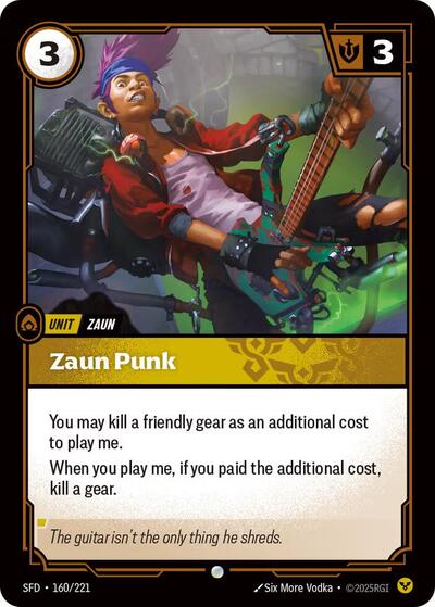 Zaun Punk (Spiritforged) Near Mint Foil