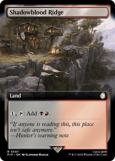 Shadowblood Ridge (Extended Art) (Universes Beyond: Fallout) Near Mint Foil