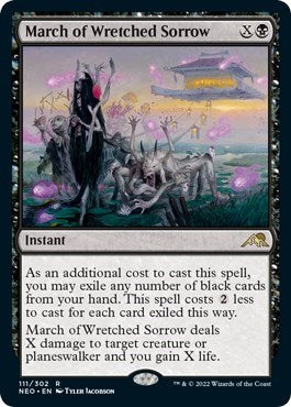 March of Wretched Sorrow (Kamigawa: Neon Dynasty) Near Mint