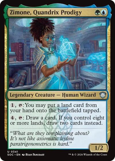 Zimone, Quandrix Prodigy (Commander: Secrets of Strixhaven) Near Mint