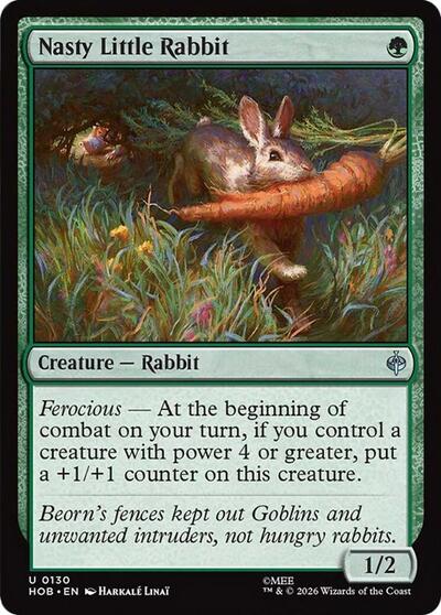 Nasty Little Rabbit (The Hobbit) Near Mint Foil
