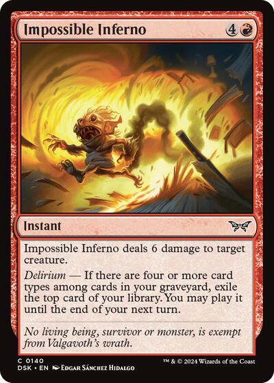 Impossible Inferno (Duskmourn: House of Horror) Near Mint