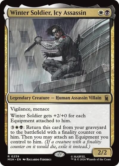 Winter Soldier, Icy Assassin (Marvel Super Heroes) Near Mint Foil