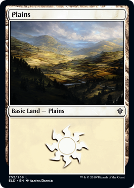 Plains (252) (Throne of Eldraine) Near Mint Foil