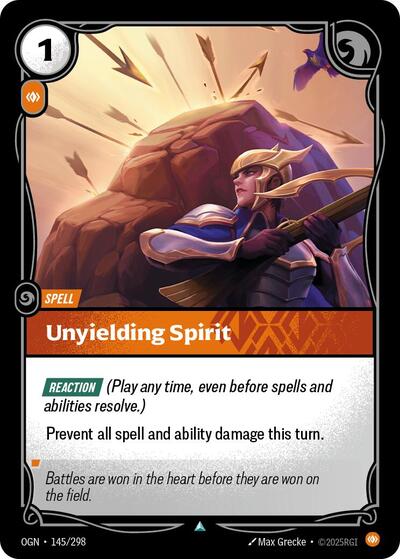 Unyielding Spirit (Origins) Near Mint Foil