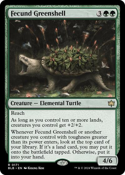 Fecund Greenshell (Bloomburrow) Near Mint