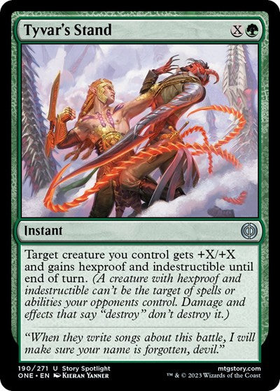Tyvar's Stand (Phyrexia: All Will Be One) Near Mint Foil