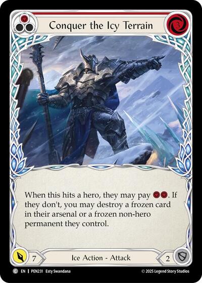 Conquer The Icy Terrain (Red) (Compendium of Rathe) Near Mint