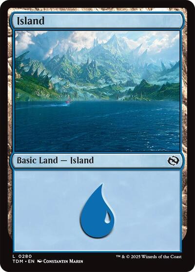 Island (0280) (Tarkir: Dragonstorm) Near Mint