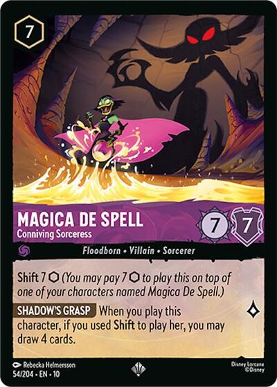 Magica De Spell - Conniving Sorceress (Whispers in the Well) Near Mint Cold Foil