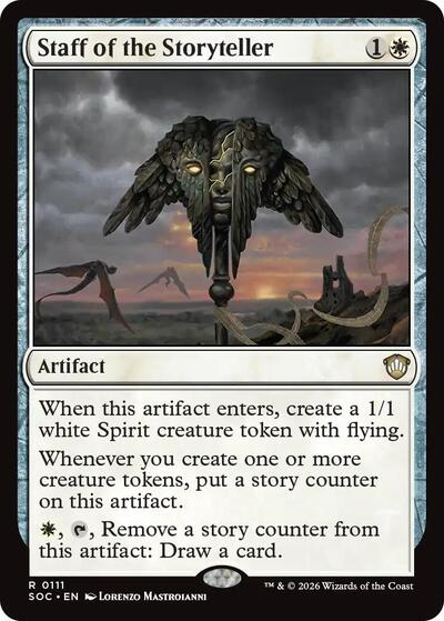 Staff of the Storyteller (Commander: Secrets of Strixhaven) Near Mint