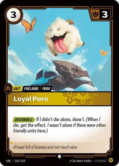 Loyal Poro (Unleashed) Near Mint Foil