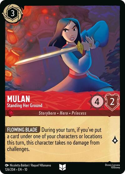 Mulan - Standing Her Ground (Whispers in the Well) Near Mint Cold Foil