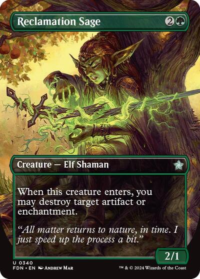 Reclamation Sage (Borderless) (Foundations) Near Mint