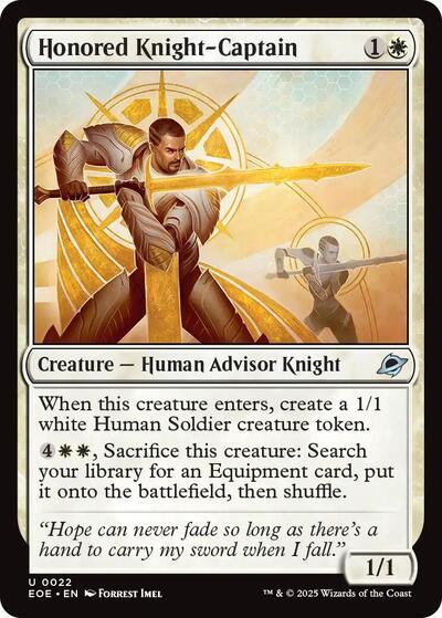 Honored Knight-Captain (Edge of Eternities) Near Mint Foil
