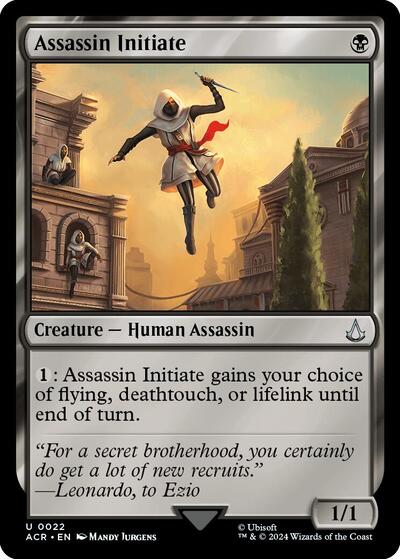 Assassin Initiate (Universes Beyond: Assassin's Creed) Near Mint Foil