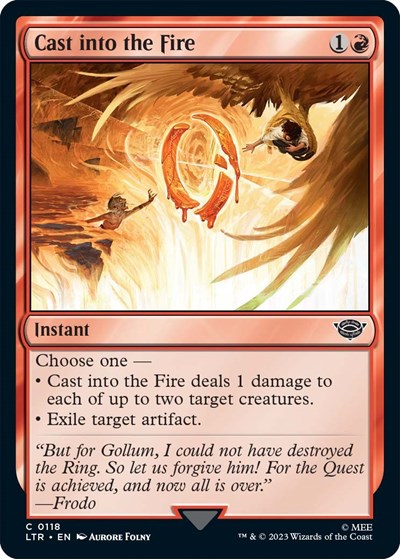 Cast into the Fire (Universes Beyond: The Lord of the Rings: Tales of Middle-earth) Near Mint