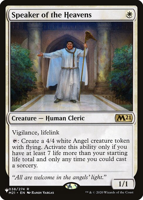 Speaker of the Heavens (The List) Near Mint