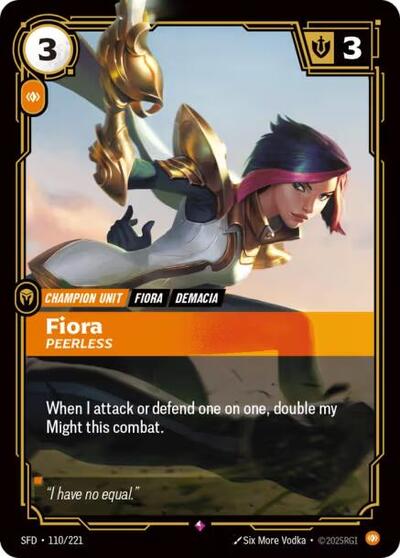Fiora Peerless (Spiritforged) Near Mint Foil