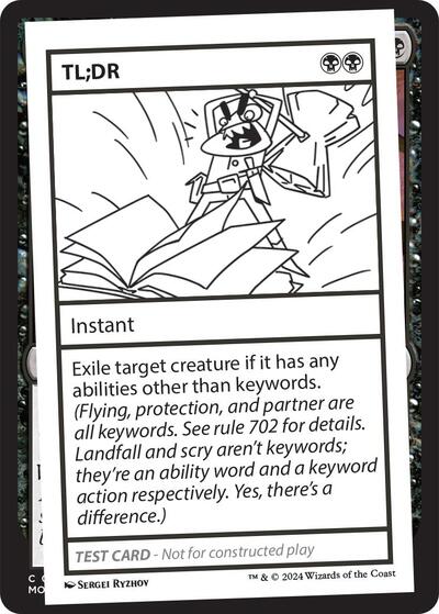 TL;DR (Mystery Booster 2 Playtest Cards) Near Mint