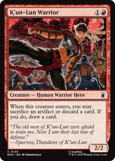 K'un-Lun Warrior (Marvel Super Heroes) Near Mint Foil