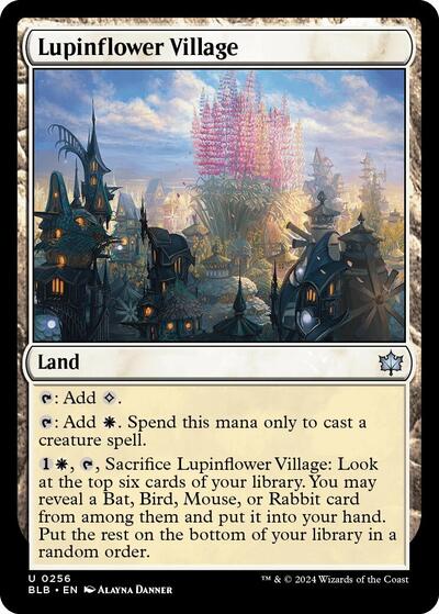 Lupinflower Village (Bloomburrow) Near Mint Foil