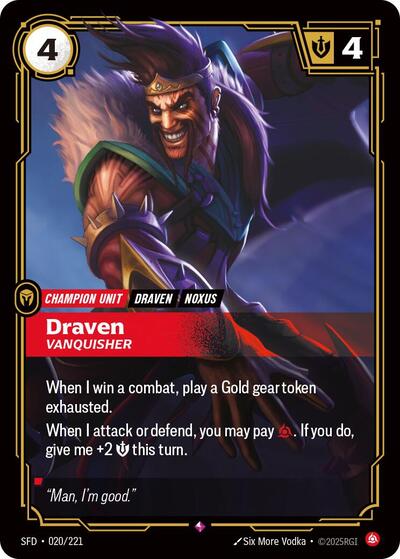 Draven Vanquisher (Spiritforged) Near Mint Foil