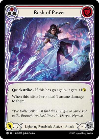 Rush Of Power (Red) (Omens of the Third Age) Near Mint Foil