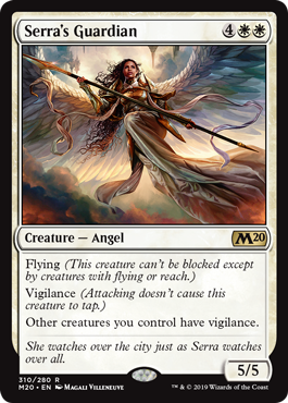 Serra's Guardian (Magic 2020 Core Set) Near Mint