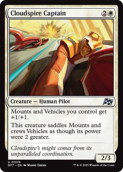 Cloudspire Captain (Aetherdrift) Near Mint Foil